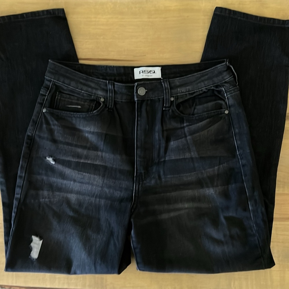 RSQ Jeans Vintage Mom Jeans, Size 31, Black